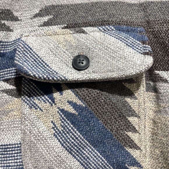 Jachs Men's Shirt Jacket Regular Fit Wool Blend Exterior Tan Size XLarge OUTDOOR - Picture 5 of 12